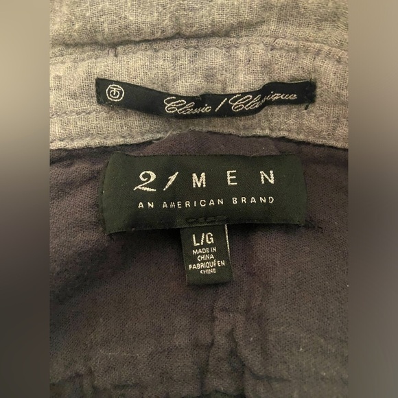 21 Men grey long sleeve shirt large - Picture 3 of 6